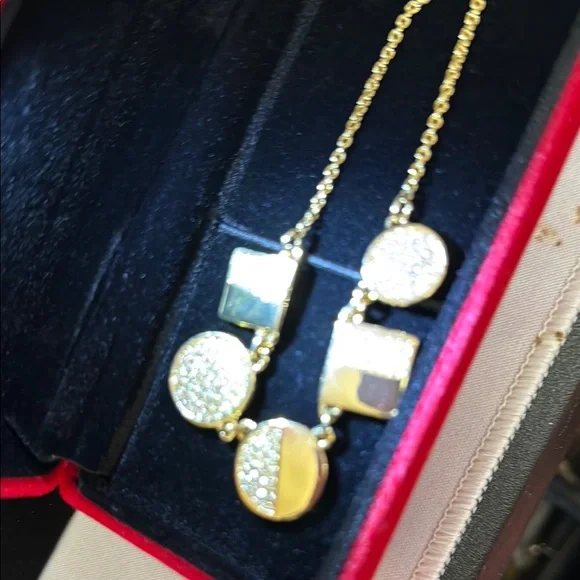 Kate Spade Gold and Red Charm Necklace - Picture 2 of 3